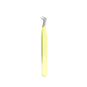 Light Chartreuse 45 Degree Boot Diamond Grip Tweezer